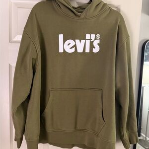 Levi's Men's Hoodie in Olive